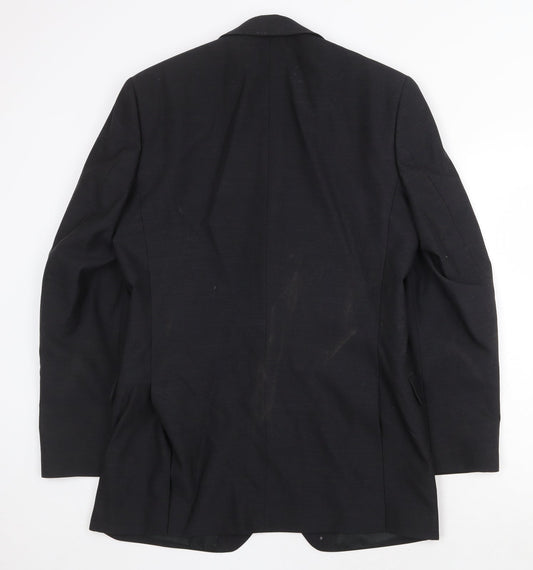 Mens UK Size 38 Scott & Taylor Regular Black Suit Jacket