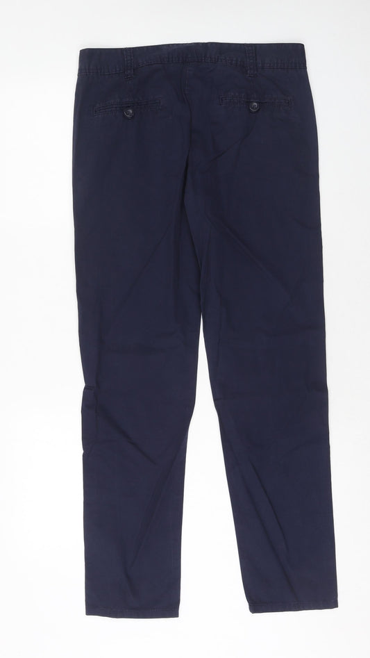 Womens UK Size 8 NEXT Regular Fit Blue Trousers