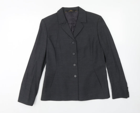 Womens UK Size 12 Marks and Spencer Regular Grey Blazer