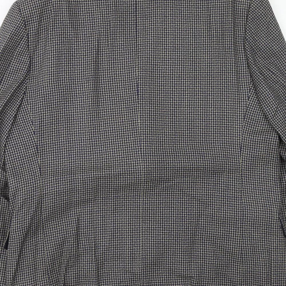 Brook Taverner Mens Blue Wool Jacket Suit Jacket Size 44 Regular