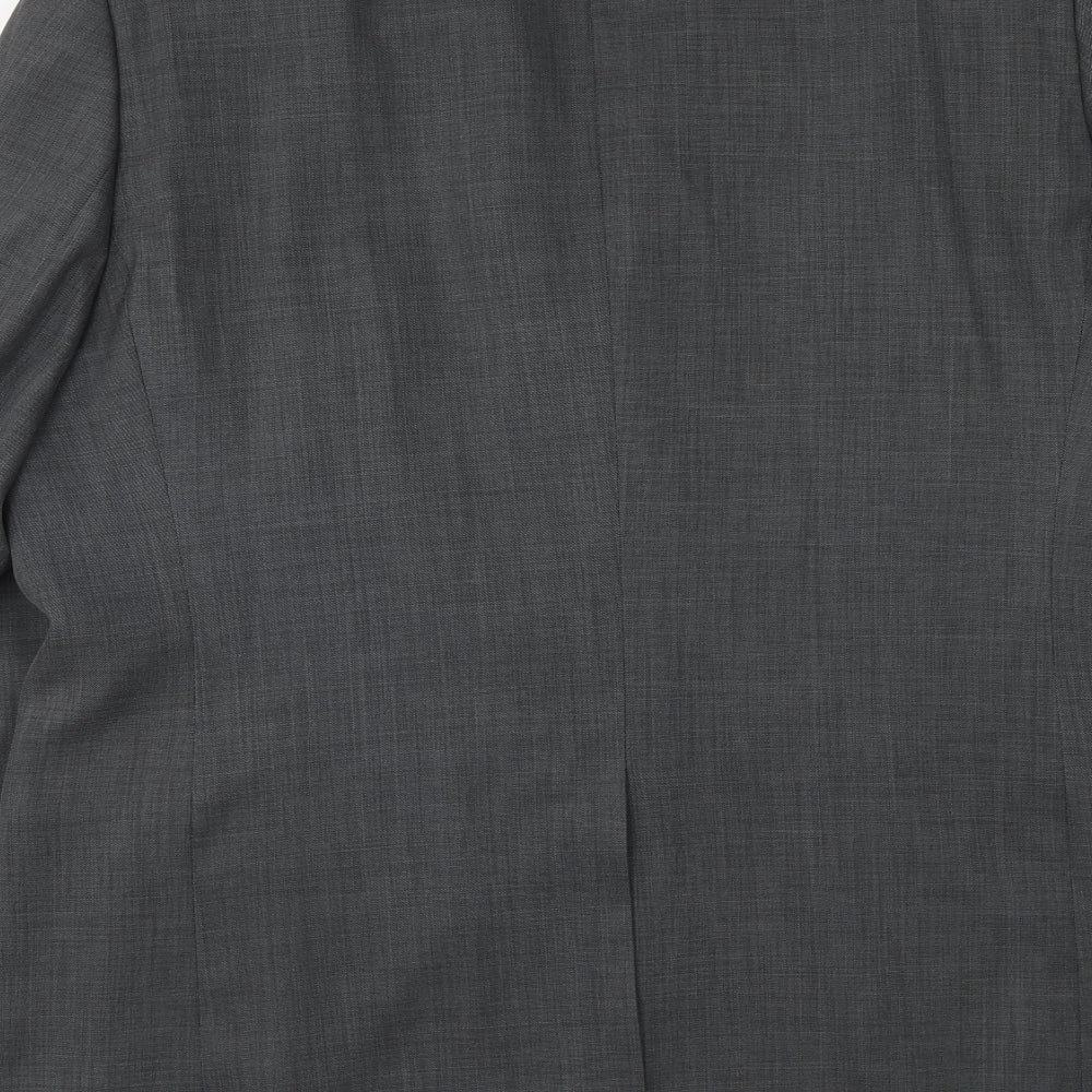 George Mens Grey Polyester Jacket Suit Jacket Size 44 Regular