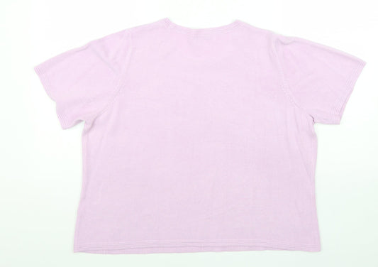 Womens UK Size 18 Marks and Spencer Purple Pullover Jumper