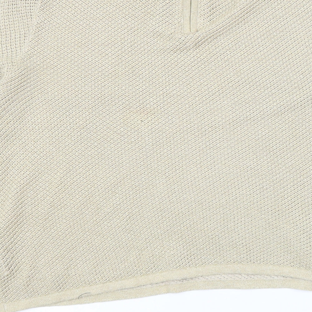 Womens UK Size 14 NEXT Gold Pullover Jumper