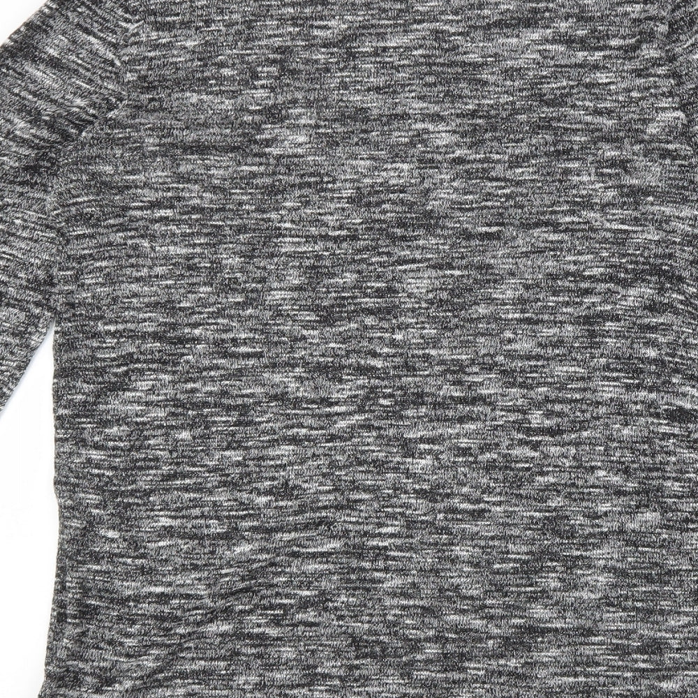 Womens UK Size S Divided Grey Basic Blouse