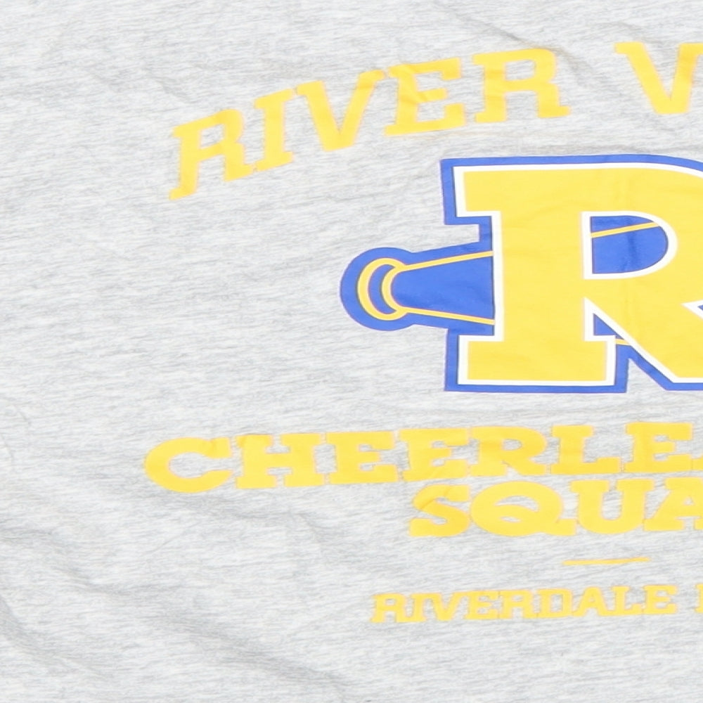 Womens UK Size M Riverdale Grey Basic T-Shirt