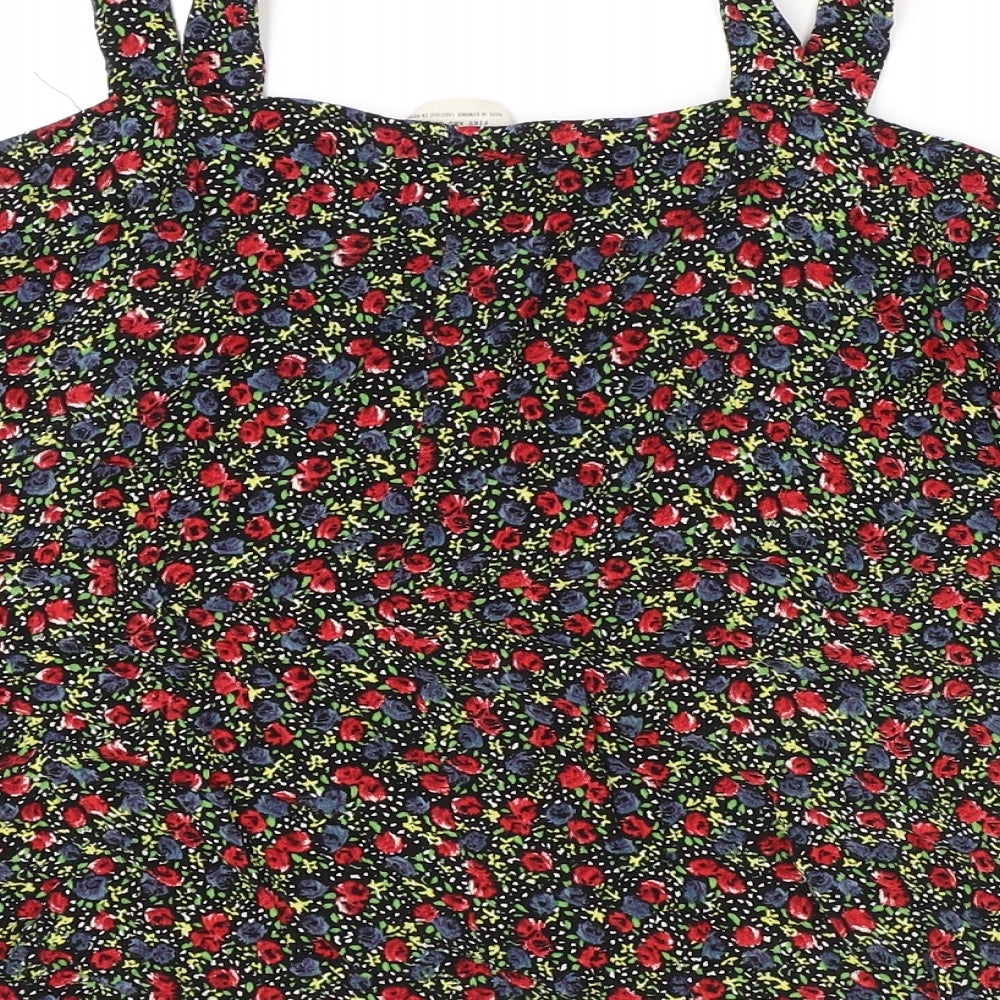 Womens UK Size XS Pins & Needles Black Basic Blouse