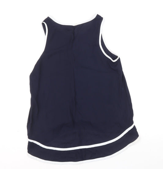 Womens UK Size 10 Atmosphere Blue Basic Tank