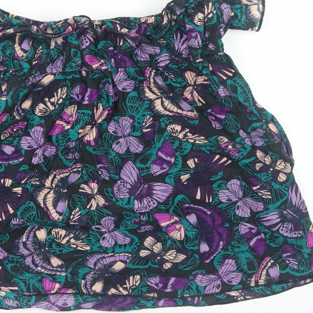 Womens UK Size 10 H&M Black Basic Blouse