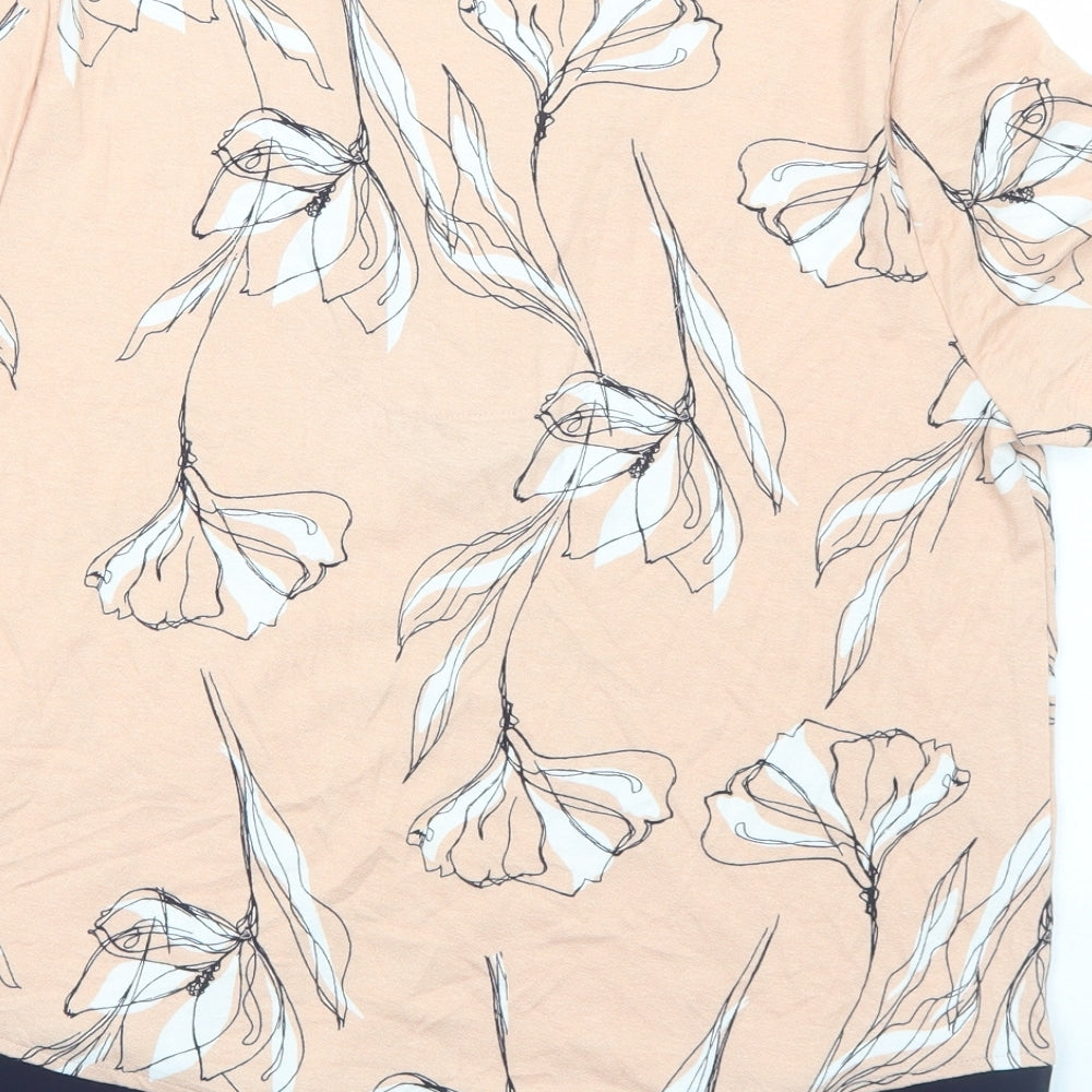 Womens UK Size 12 Marks and Spencer Pink Basic Blouse