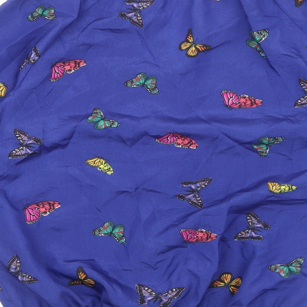 Womens UK Size S Monsoon Blue Basic Blouse
