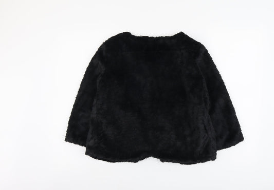 Apricot Womens Black Jacket Size 8 Hook & Eye