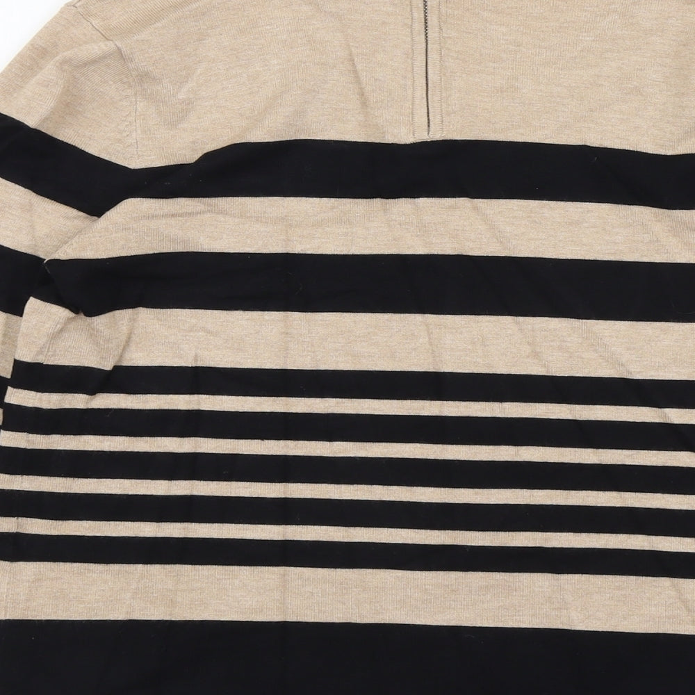 Womens UK Size 14 M&Co Beige Pullover Jumper