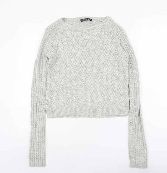 Womens UK Size 10 Select Grey Pullover Jumper