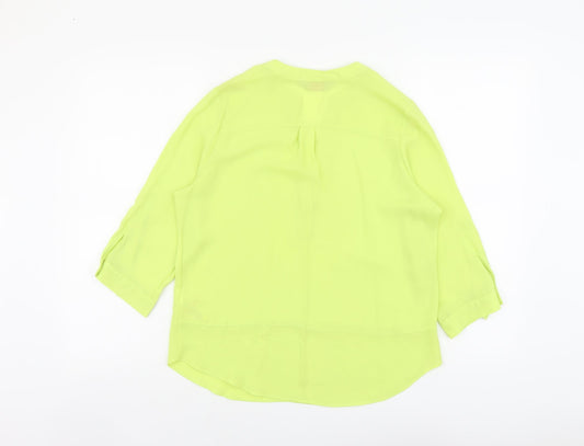 Womens UK Size 6 Dorothy Perkins Green Basic Blouse