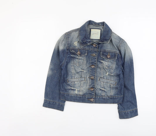 Womens UK Size 8 Denim & Co. Blue Jacket