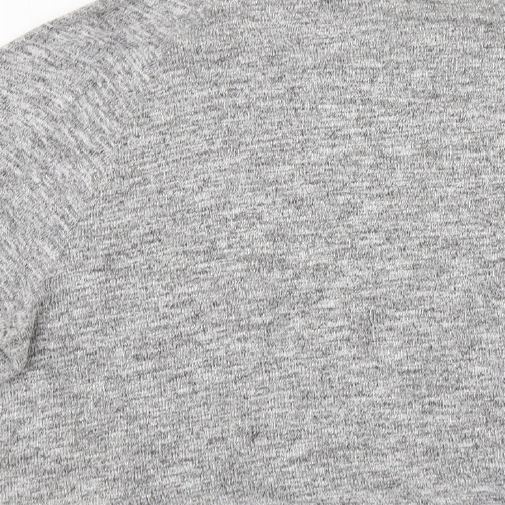 Womens UK Size 12 New Look Grey Basic T-Shirt