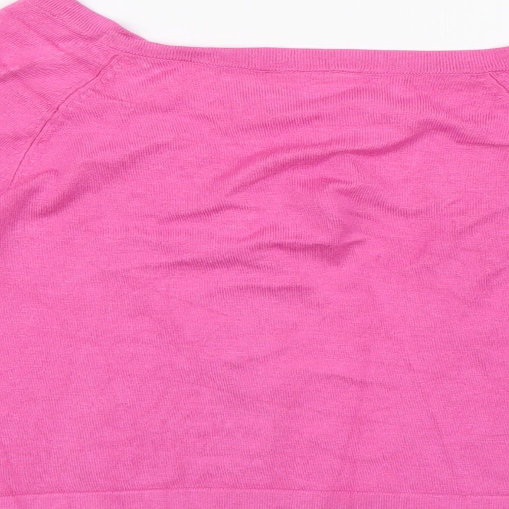 Womens UK Size M Wallis Pink Cardigan Jumper
