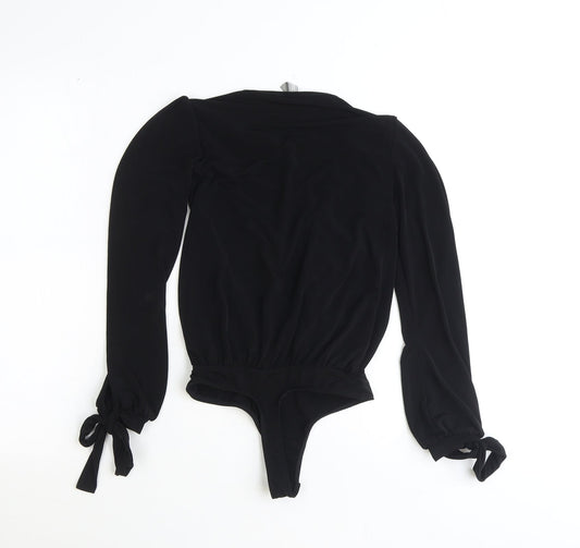 Womens UK Size 4 ASOS One-Piece Black Bodysuit