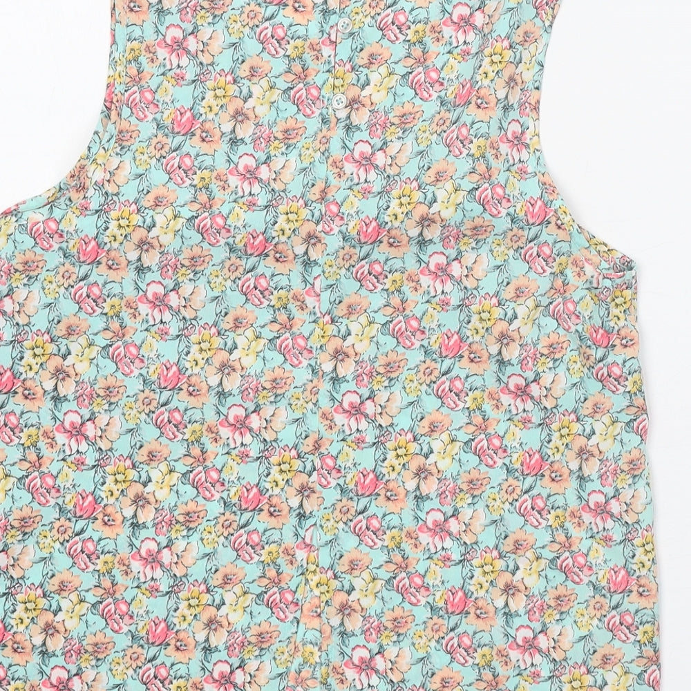 Womens UK Size 8 New Look Green Basic Tank