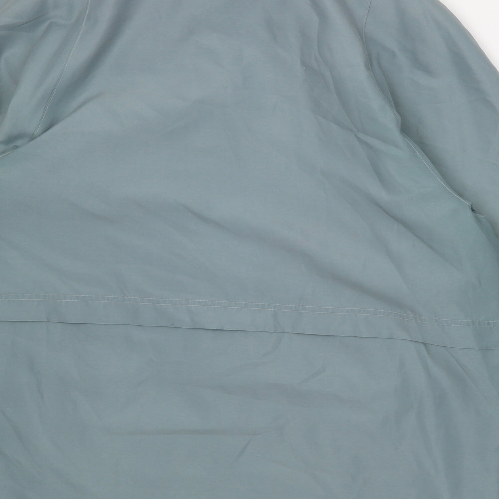 Womens UK Size 14 Marks and Spencer Green Rain Coat