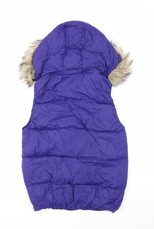 Gap Womens Blue Gilet Jacket Size XS Zip