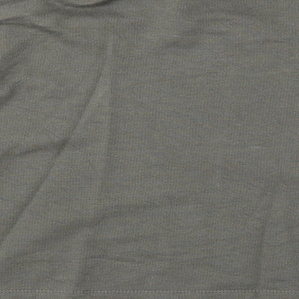 Zara Womens Green Cotton Pullover Sweatshirt Size S Pullover - Cropped, Be Happy & Love Your Selfie