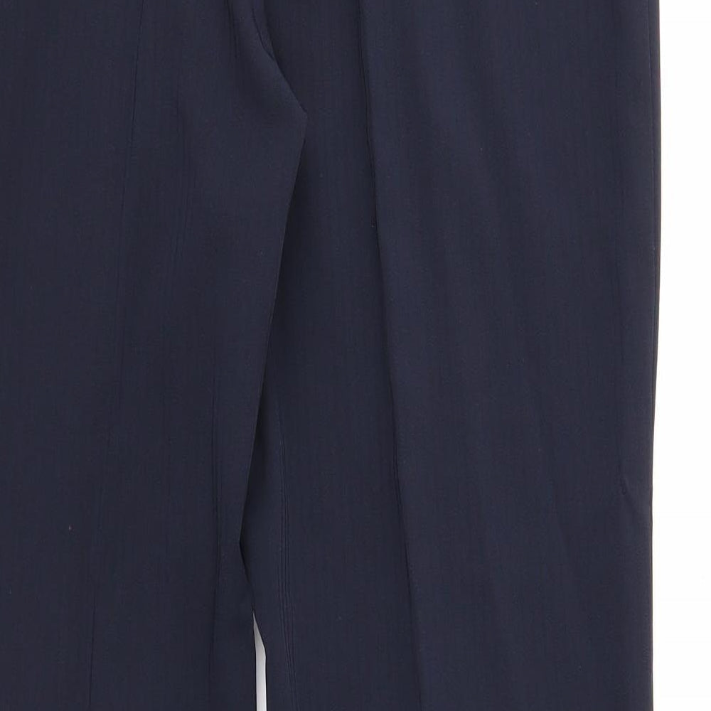 Womens UK Size 14 CMD Regular Fit Blue Trousers