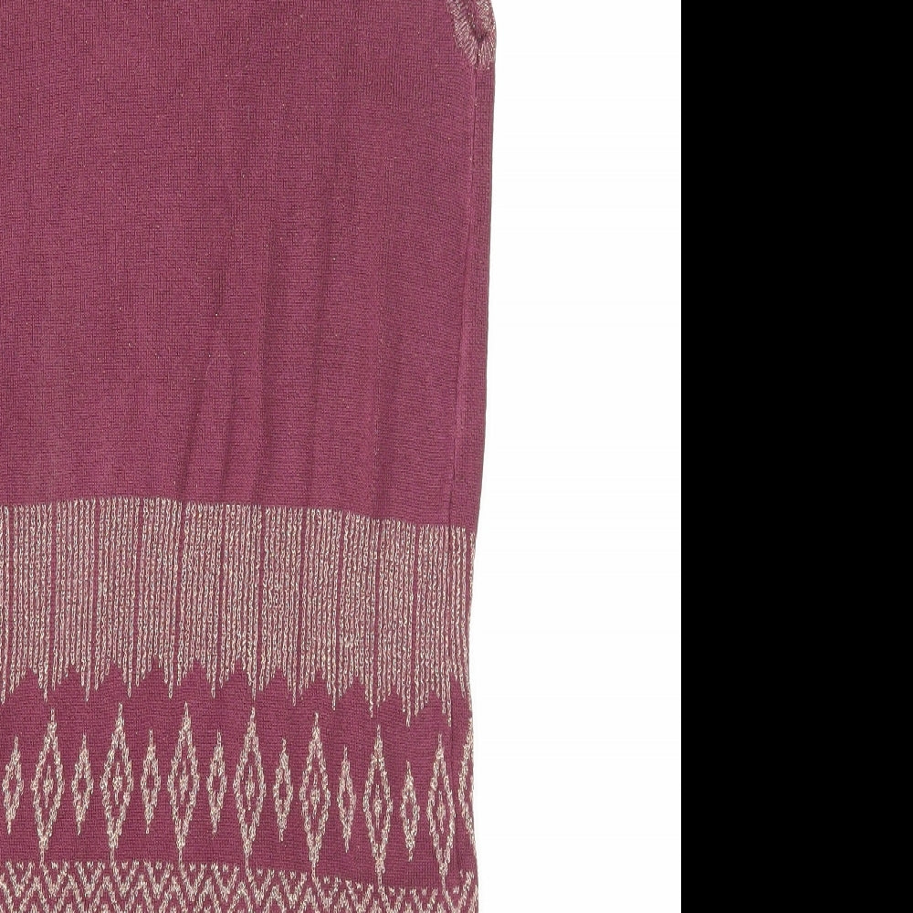 Womens UK Size 12 Kaleidoscope Purple Basic Tank