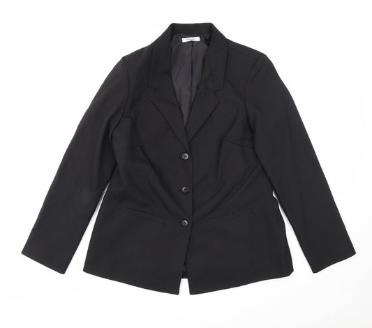 Womens UK Size 12 Damart Regular Black Blazer