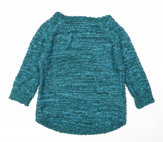 Womens UK Size S Bonmarché Blue Pullover Jumper