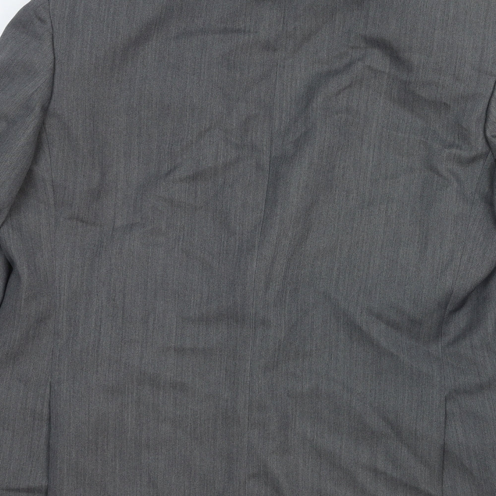 The Classic Collection Mens Grey Cotton Jacket Suit Jacket Size 42 Regular