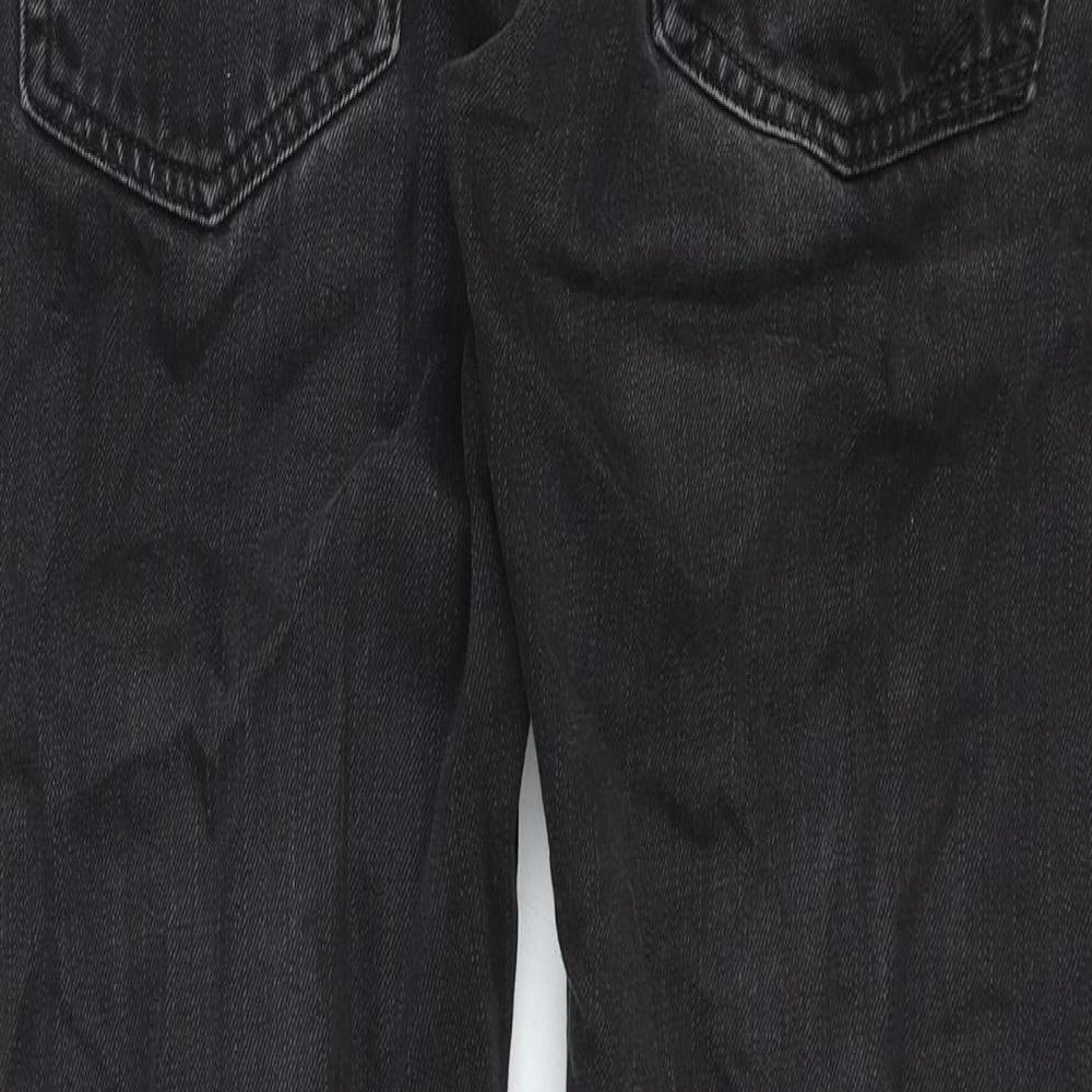 Jeff Banks Mens Black Cotton Straight Jeans Size 34 in Regular Zip