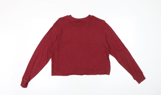 Hollister Womens Red Cotton Pullover Sweatshirt Size S Pullover - Call Me