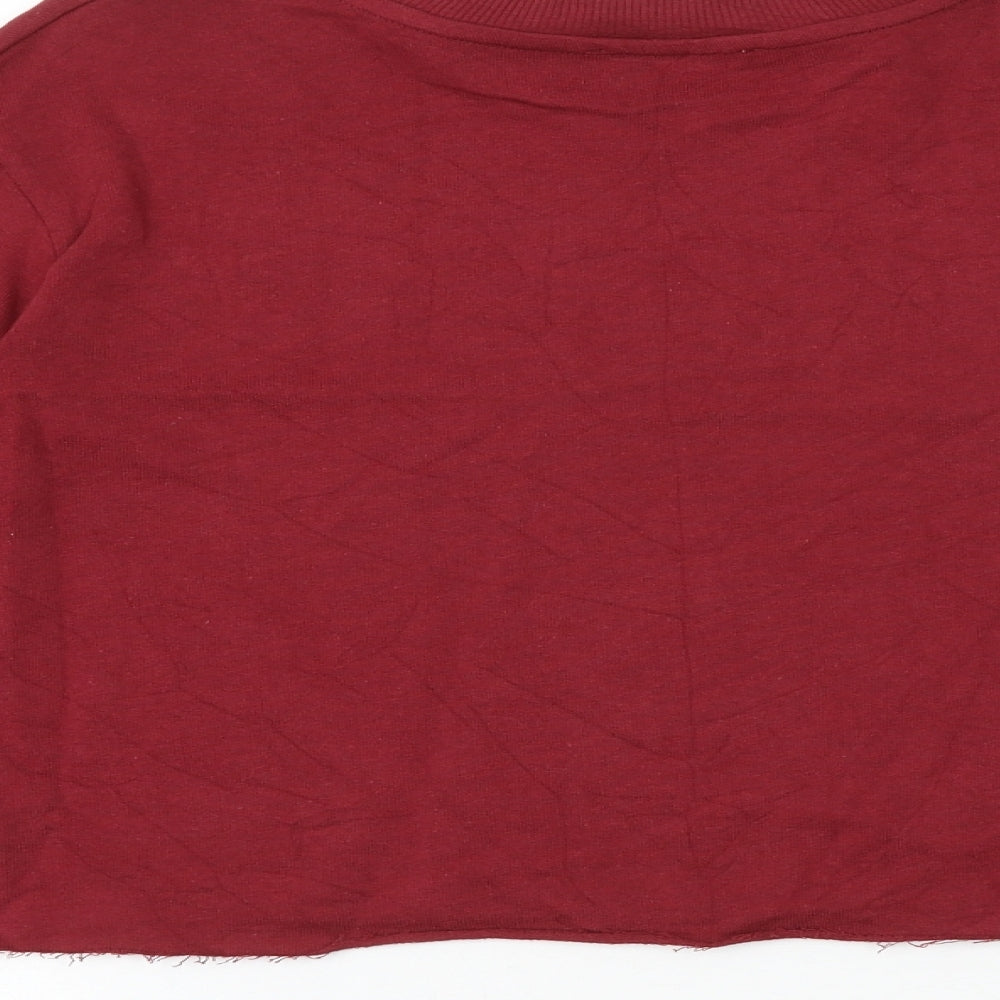 Hollister Womens Red Cotton Pullover Sweatshirt Size S Pullover - Call Me