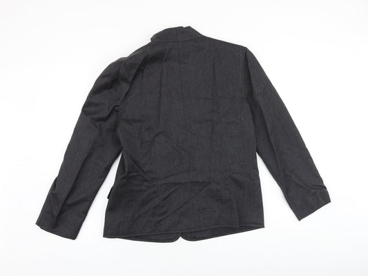 NEXT Womens Grey Wool Jacket Blazer Size 16