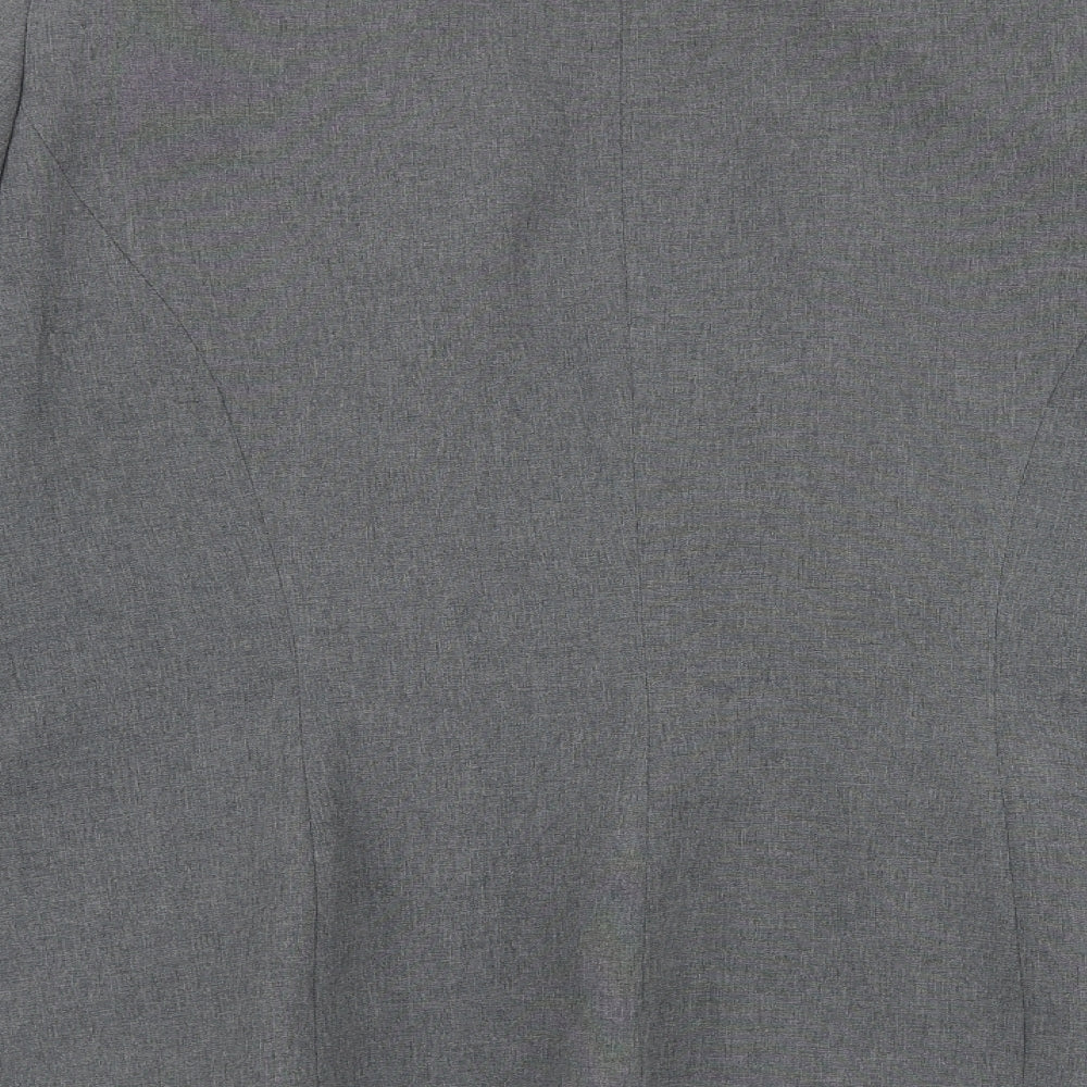 Dorothy Perkins Womens Grey Cotton Jacket Blazer Size 16