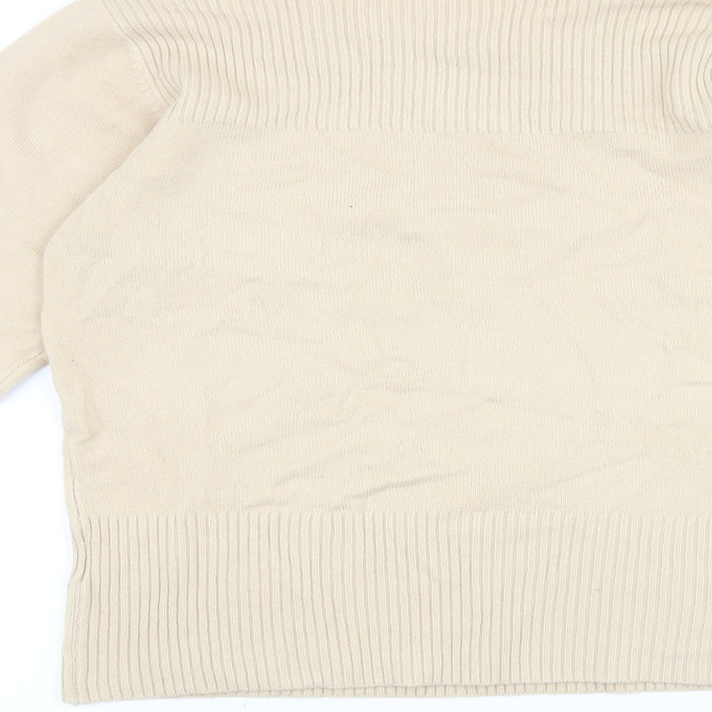 Womens UK Size S Filati Beige Pullover Jumper
