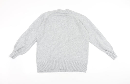 Womens UK Size M Papaya Grey Pullover Jumper