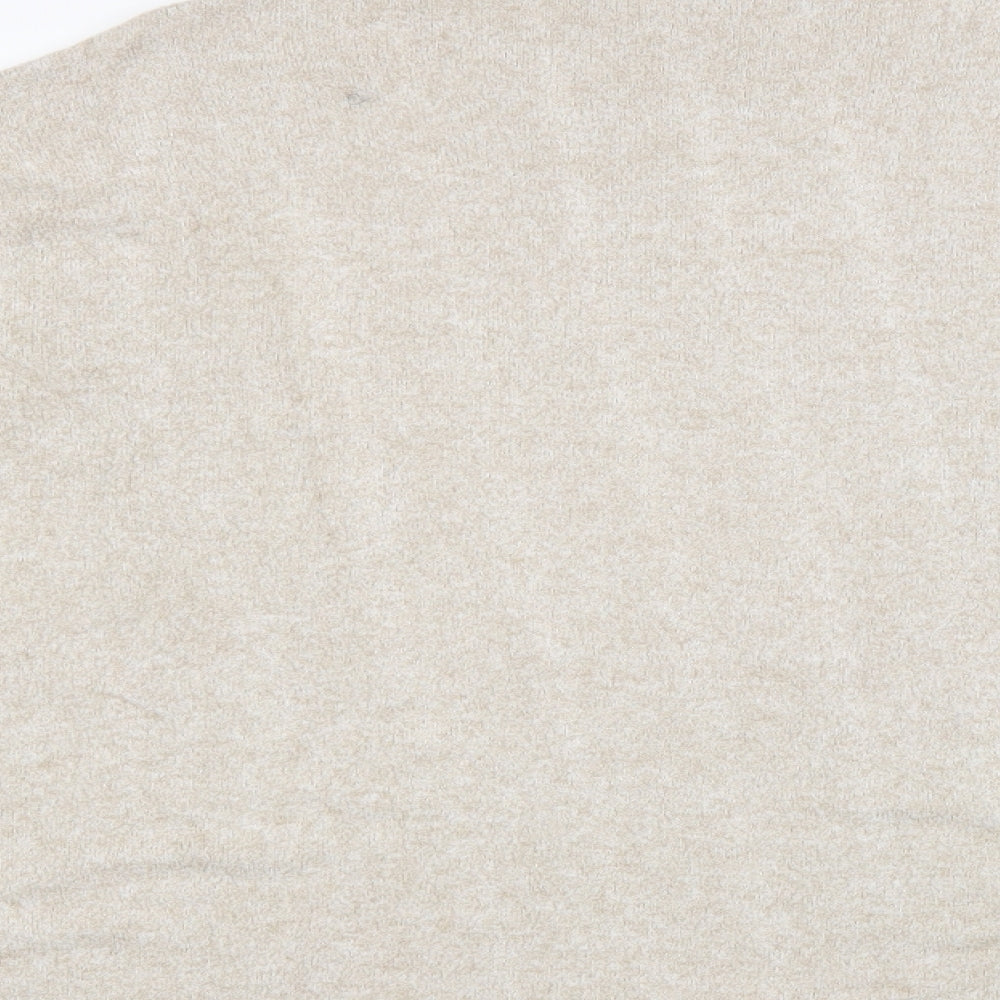 Womens UK Size L Zara Beige Pullover Jumper