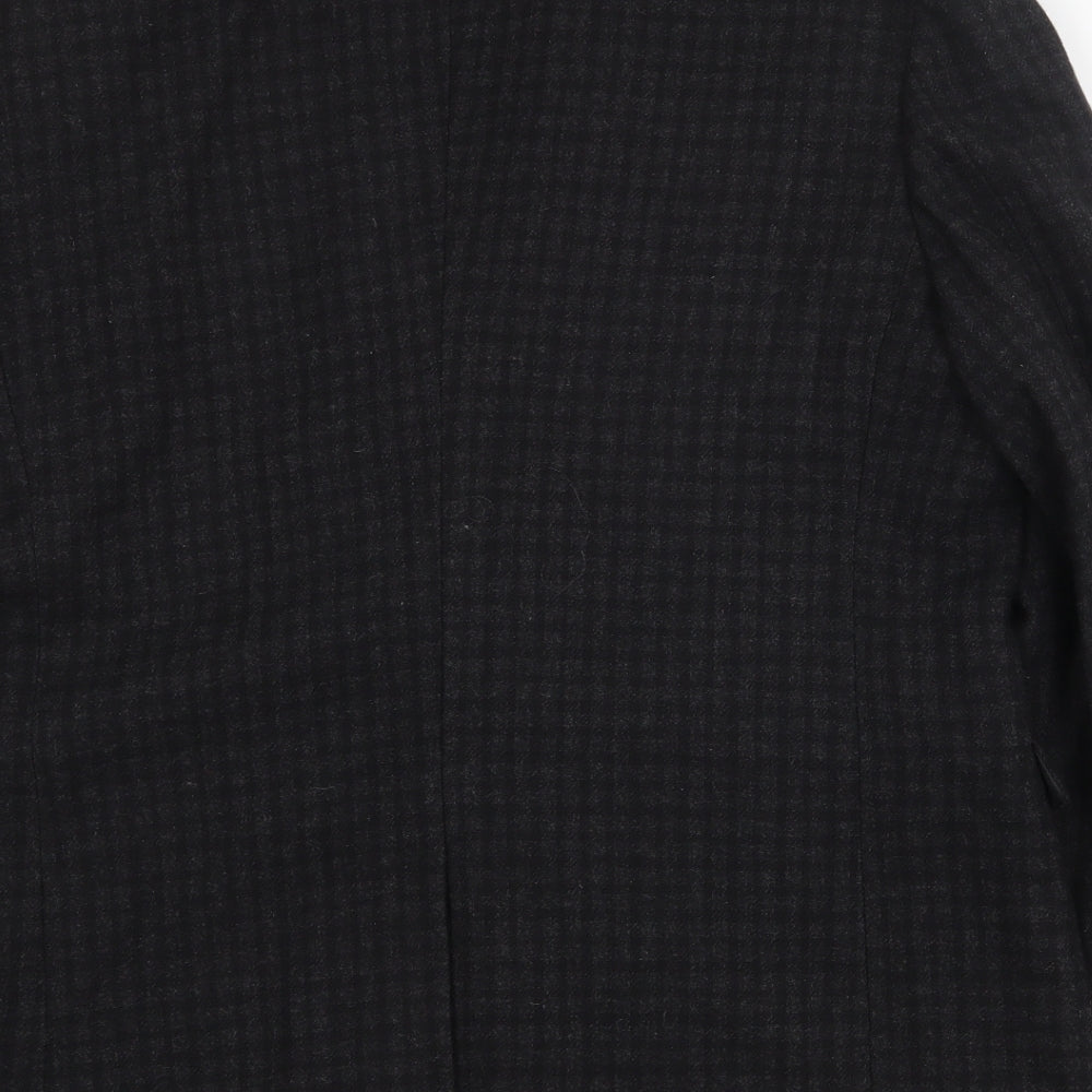 Mens UK Size 2XL Cedar Wood State Regular Black Suit Jacket