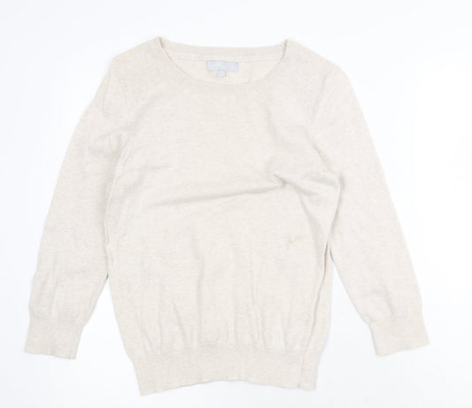Womens UK Size 12 Red Herring Beige Pullover Jumper