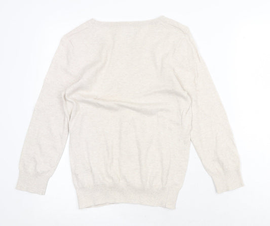 Womens UK Size 12 Red Herring Beige Pullover Jumper