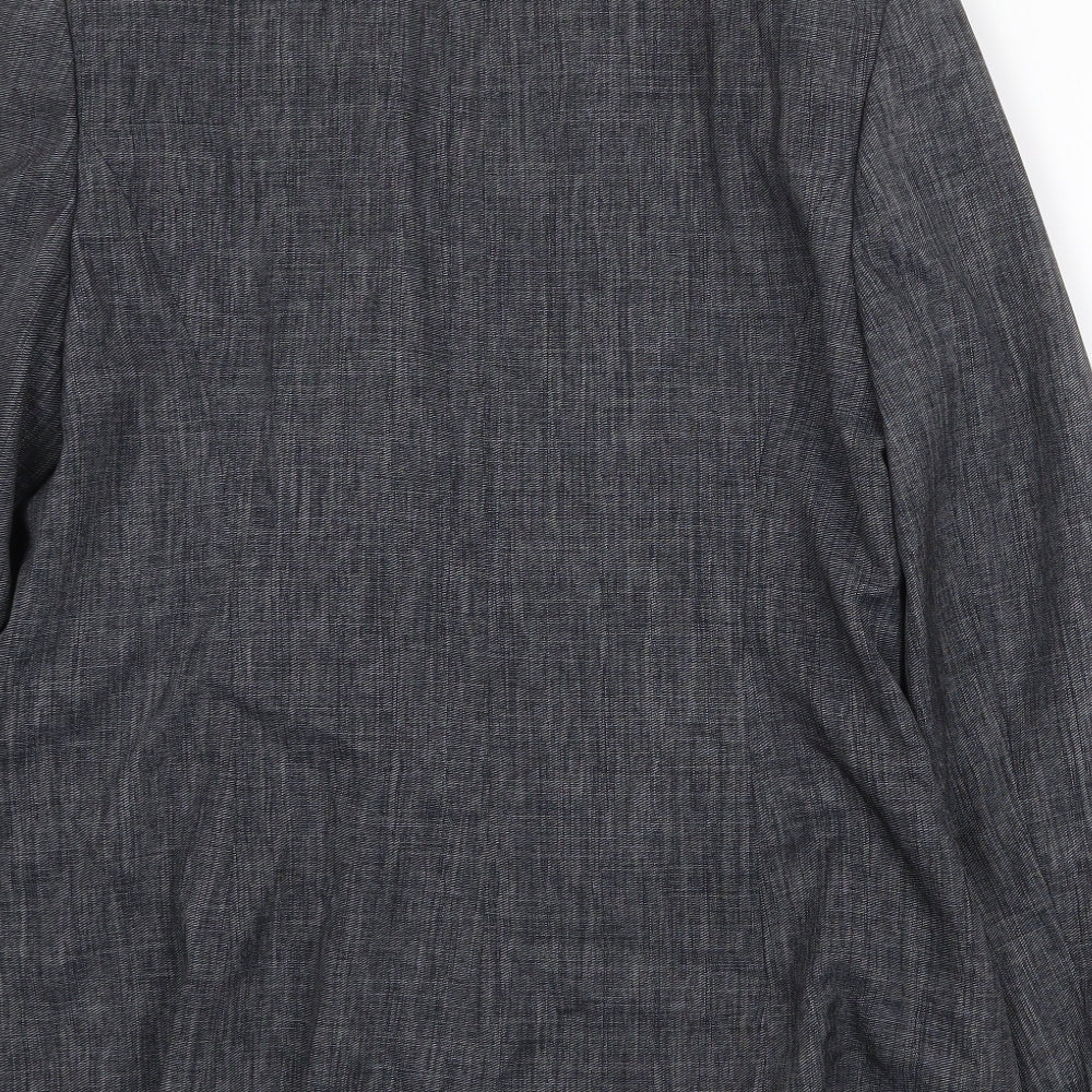 Papaya Womens Grey Jacket Blazer Size 12 Button