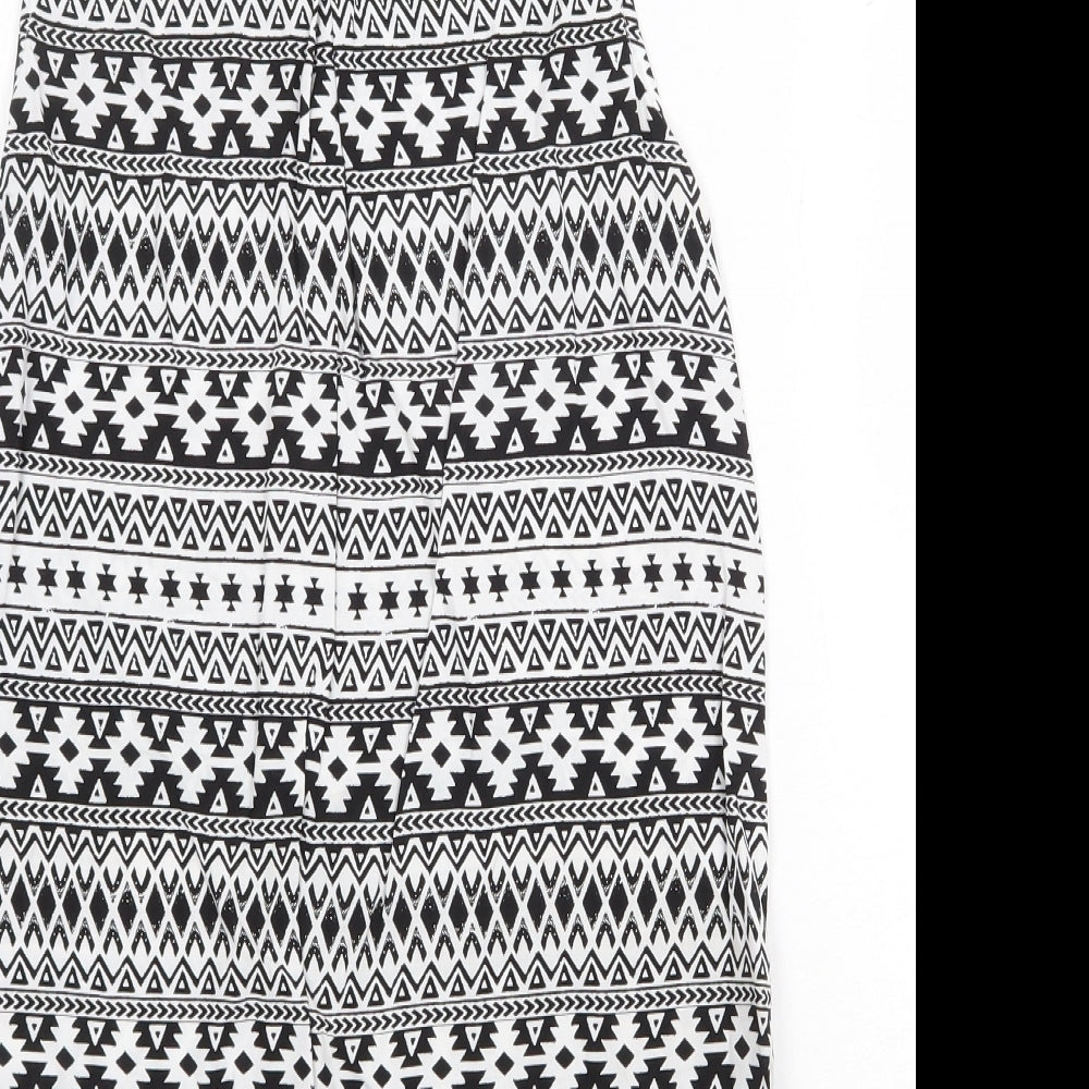 Womens UK Size 8 H&M White Tunic Tank