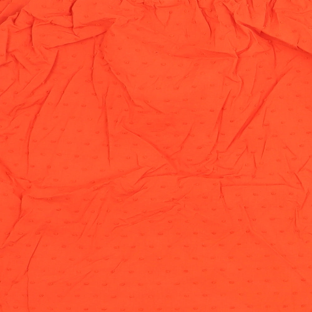 Womens UK Size 6 H&M Orange Basic Blouse