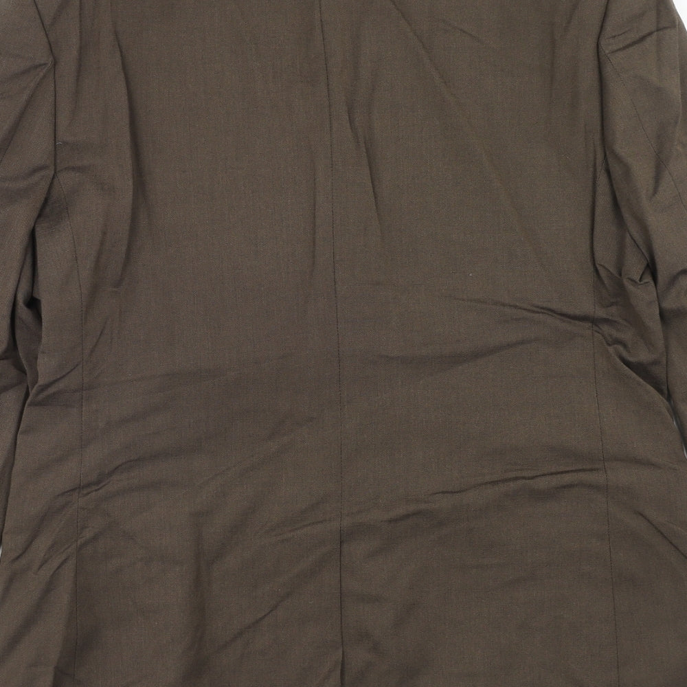 Mens UK Size 40 River Island Regular Brown Suit Jacket