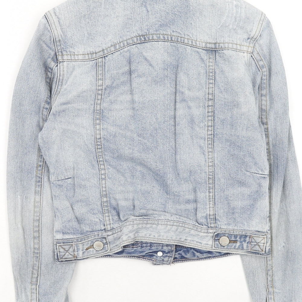 Matalan Womens Blue Jacket Size 8 Button