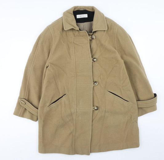 Womens UK Size 16 Classics Brown Overcoat
