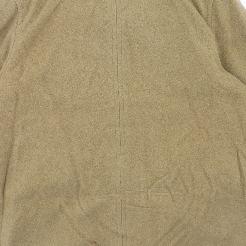 Classics Womens Brown Overcoat Coat Size 16 Button