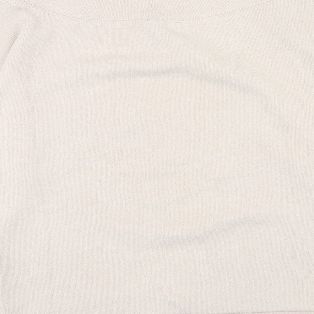 New Look Womens Beige Polyester Pullover Sweatshirt Size S Pullover